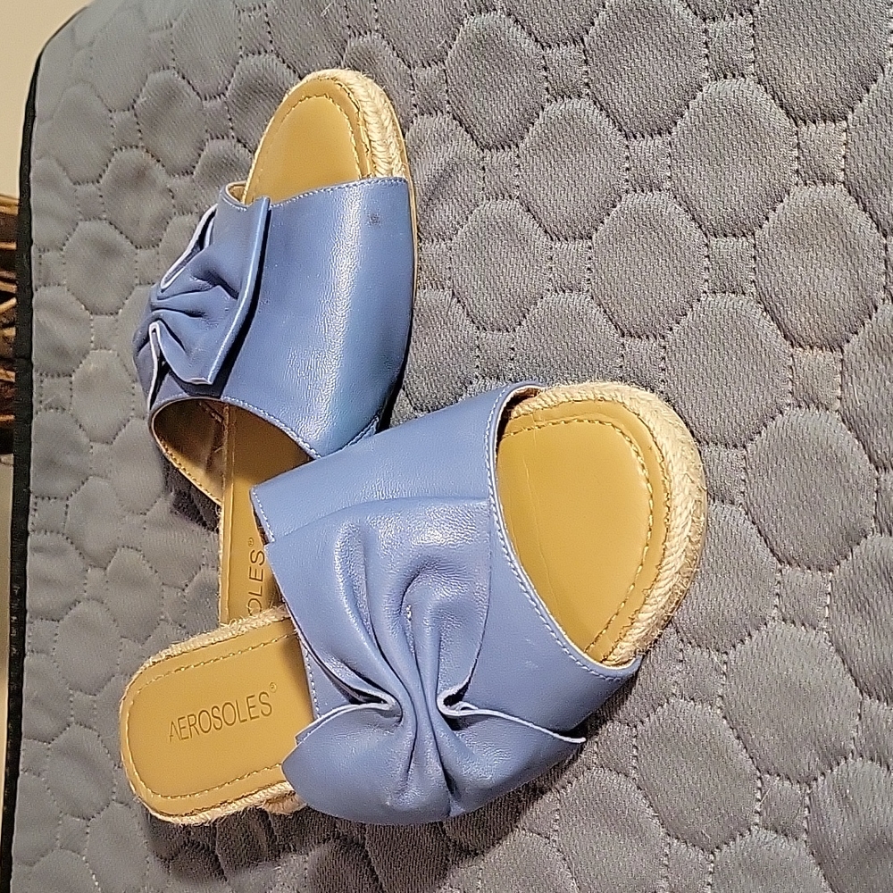 Aerosols leather slip on sandals - Picture 3 of 5